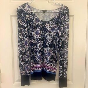 Talbots Bishop Sleeve Sweater - MAGIC FLORAL